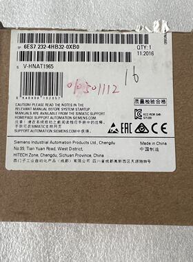 【询价】模块 6ES7232-4HB32-0XB0 仅开封适用