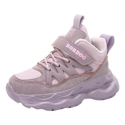 巴布豆女童加绒保暖棉鞋