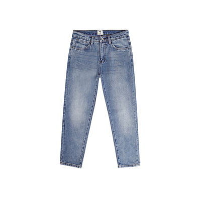 idlt浅蓝修身九分百搭潮牛仔裤