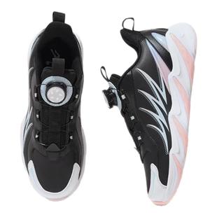 商场同款中国乔丹女童运动鞋2025春秋款大童跑步鞋纽扣鞋加绒鞋子