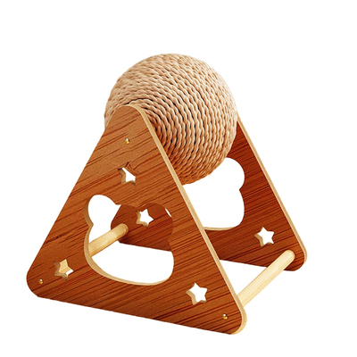 【猫猫新玩具！】立式滚球猫抓板