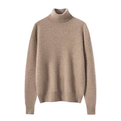 无缝纯山羊绒高领毛衣打底衫