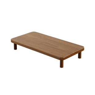 实木台式电脑主机托架打印机置物架办公室多功能木质落地机箱底座