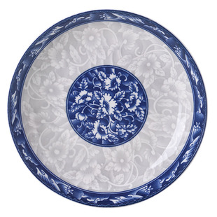 景德镇蓝青花瓷10人用碗碟套装饭碗菜盘汤碗简约中式组合可微波