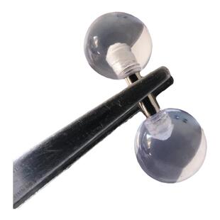 新款树脂球系带钉男士性感穿刺饰品乳钉钛钢直杆朋克摩擦PA钉穿孔