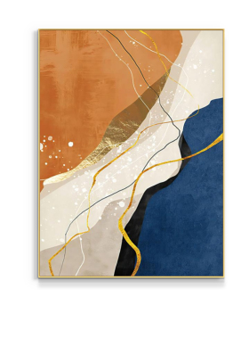 现代客厅装饰画轻奢高级感抽象莫兰迪沙发背景墙挂画大气玄关壁画