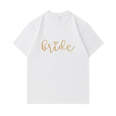 结婚短袖休闲常规欧美重磅纯棉女