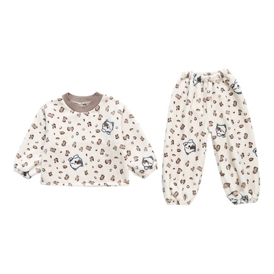 2025年冬季新款男童家居服套装