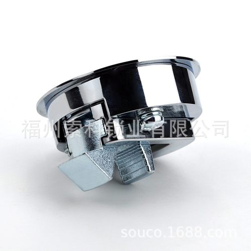 MS739-3-2面板锁开关柜锁配电箱锁圆头锁钥匙锁锁拉手控制柜带