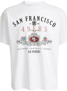 SEASON HIGH男装NFL联名春季新款略宽松圆领短袖T恤
