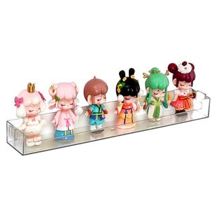 手办盒适用泡泡玛特萌粒小摆件乐高壁挂墙上亚克力盲盒收纳展示架