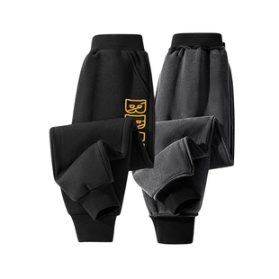 班尼路童装YBB系列男童休闲裤秋冬款儿童加绒运动长裤男大童裤子