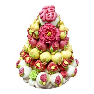 胶东花饽饽礼盒老人寿桃生日蛋糕面食糕点馒头大寿创意寿礼祝寿