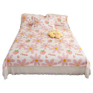 榻榻米床盖纯棉全棉100%高级加厚床单2024新款单件三件套四季通用