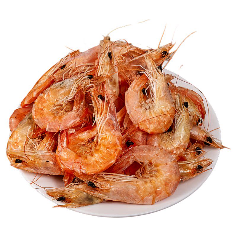 山东特产即食淡干特级烤虾干