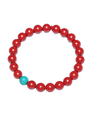 普陀山天然原矿帝王砂绿松石手链