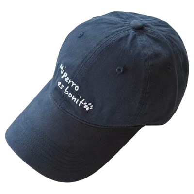 韩系字母加深显脸小加大檐棒球帽