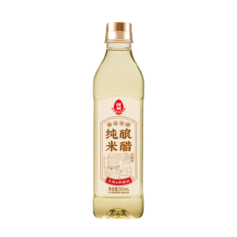 莲花纯酿米醋家用505ml白醋大米酿造食用醋炒菜凉拌调味料旗舰店