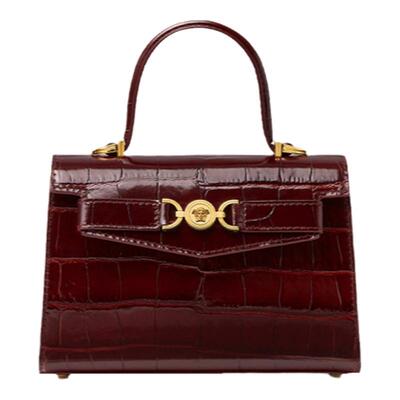 【24期免息】VERSACE/范思哲 女士仿鳄鱼纹Medusa '95小号手袋