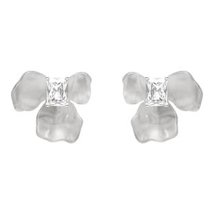 [HEFANG何方奥莱]何方珠宝鸢尾方糖耳环女耳钉红色耳饰女新年礼物