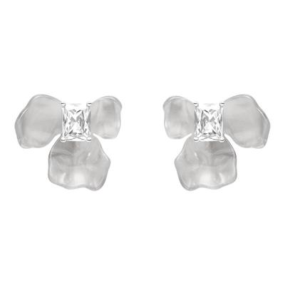 何方珠宝鸢尾方糖耳环