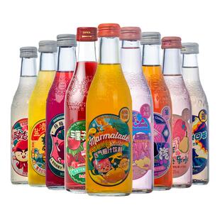 汉口二厂汽水樱花水蜜桃味网红告白气泡水碳酸饮料荔枝275ml*12瓶