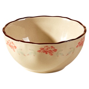 墨色花韵复古餐具陶瓷碗碟碗盘家用2024新款高颜值米饭碗盘子菜盘