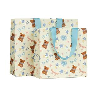 小熊手札原创可爱少女心礼品袋手提袋新年情人节生日礼物包装纸袋