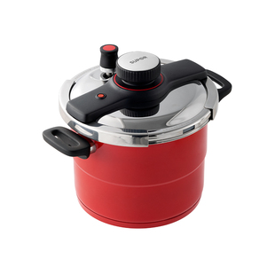 【商超同款】苏泊尔高压锅家用304不锈钢压力锅新款红色单手开合