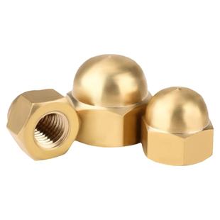 铜盖母-螺帽M20M3M4M5M6M8M10家用铜帽装饰GB923铜盖形螺母铜盖型