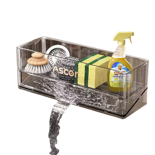 水槽沥水架厨房多功能篮水池抹布置物架台面收纳盒省空间利用神器