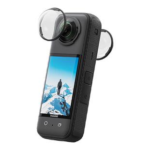NEEWER纽尔适用影石Insta360 x4保护镜防刮耐磨钢化玻璃高级镜头防护盖旋转安装配件全景运动相机配件