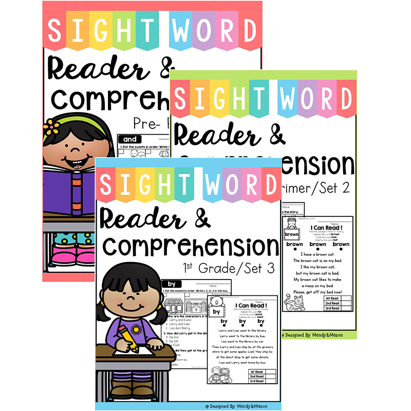 有声护眼款小学sight words高频词阅读理解reading comprehension