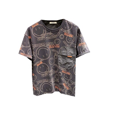 特琳露夏季美式宽松短袖T恤男