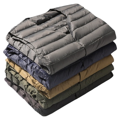 雅鹿羽绒马甲男款保暖