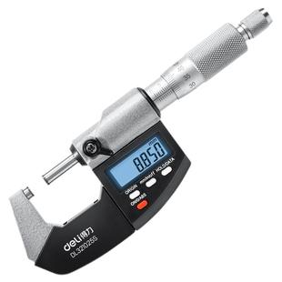得力千分尺高精度内径外径数显测厚螺旋测微仪器壁厚杠杆电子卡尺