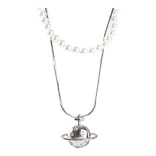 畹町金属珍珠项链高级感轻奢小众颈链锁骨链女配饰