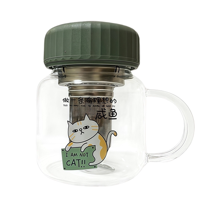 高颜值玻璃杯女生专用耐高温