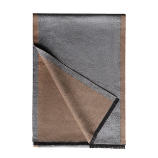 浙锦秋冬新款【桑蚕丝】100%真丝围巾男士桑蚕丝冬季保暖围脖