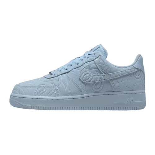 NIKE耐克女鞋星星鞋空军一号运动鞋冰蓝腰果花复古板鞋IO1259-400