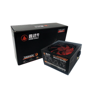 包邮鑫动力600W500W电源台式机电脑电源额定500W400W静音显卡双8P