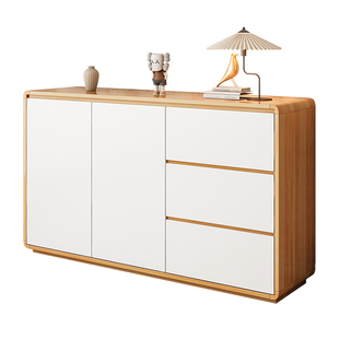 实木餐边柜斗柜客厅家用现代简约储物柜原木风厨房橱柜置物柜边柜