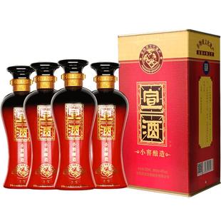 安徽宣酒经典红宣升级版40度500ml*4瓶浓香型白酒粮食酒 年货送礼