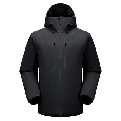 伯希和户外800蓬羽绒硬壳冲锋衣冬季新款男防风防水登山服保暖服