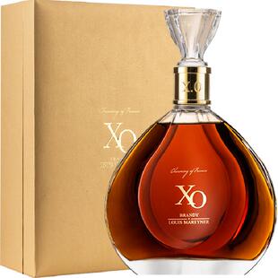 法国进口路易马西尼水晶XO白兰地700ml洋酒礼盒装