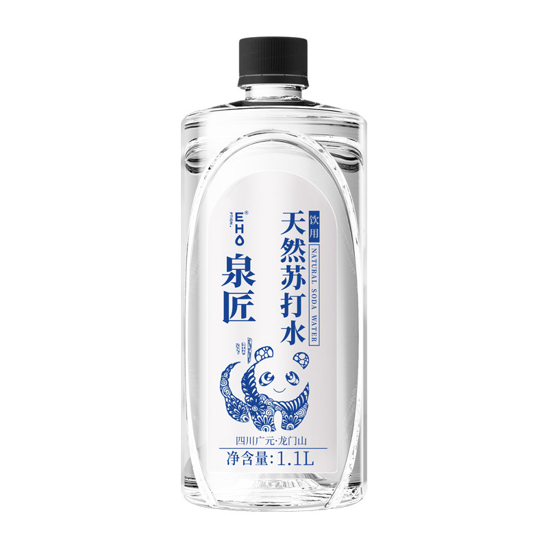 泉匠饮用天然苏打水弱碱性大瓶零糖无人工添加0卡0脂整箱家庭饮用