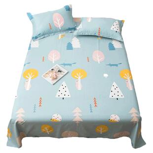 南极人【断码清仓花色随机】全棉单双人学生宿舍床单单件家用纯棉