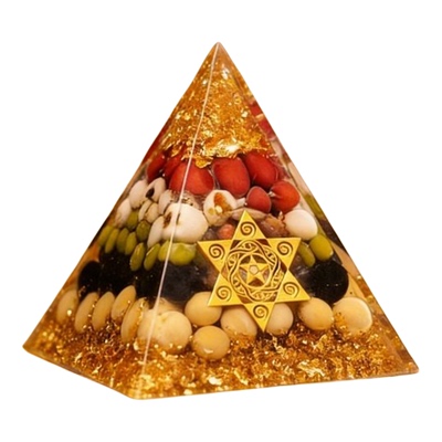 新中式财神殿水晶建筑模型招财