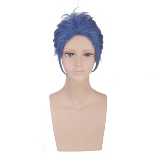 紫罗兰永恒花园 少佐 基尔伯特·布甘比利亚 孔雀墨兰背头cos假发