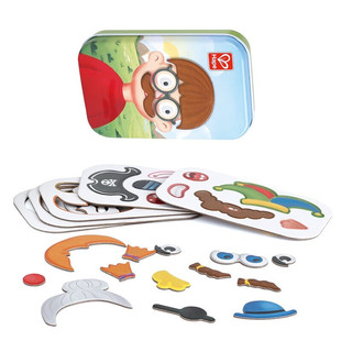 Hape口袋玩具便携变脸钓鱼游戏盒外出儿童益智玩具桌游男女孩礼物